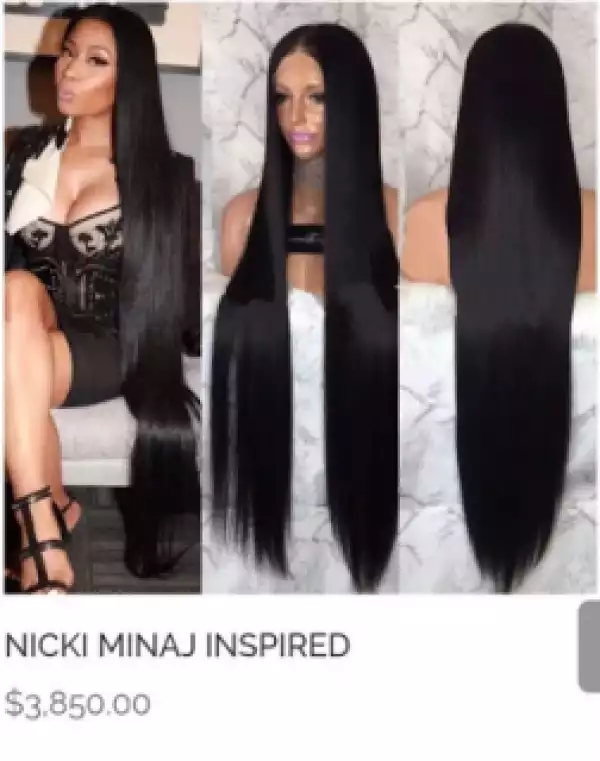 Will You Buy This Nicki Minaj Inspired Wig Which Sells For $3,850 ? (Photos)